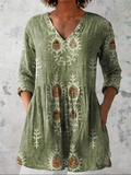 Elise | Longue blouse à col en V