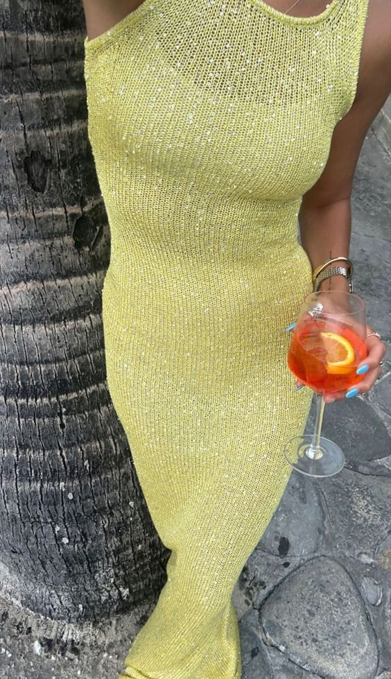 Elsie - Robe longue sans manches