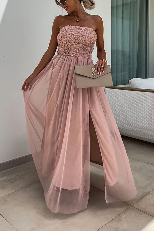 Ari - Maxi abito alla moda con spacco