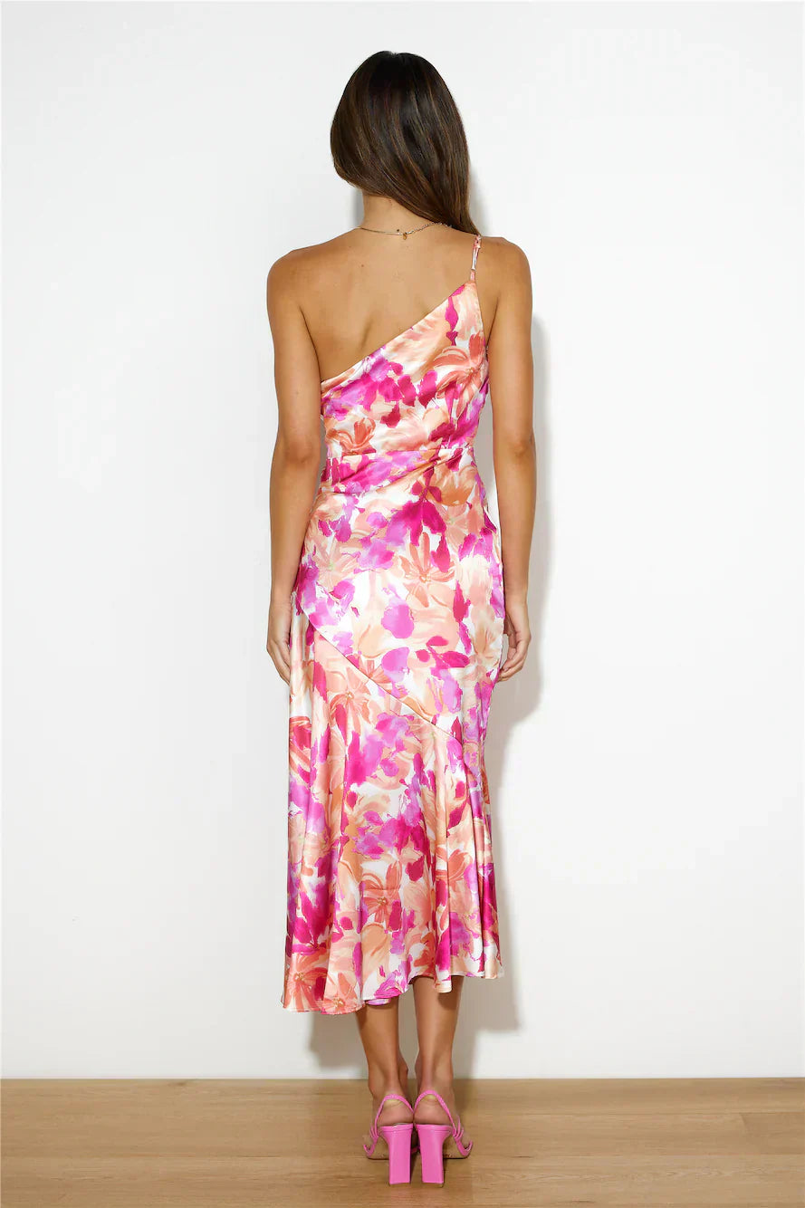 Eliza - Robe midi asymétrique