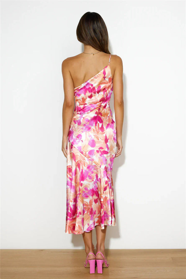 Eliza - Robe midi asymétrique