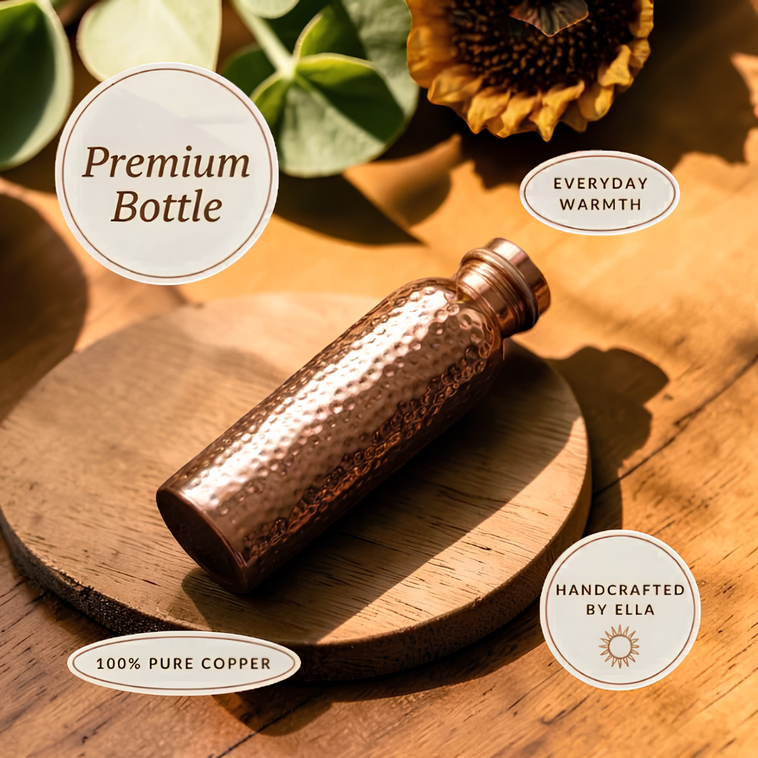 Valcor Premium Kupfer Wasserflasche