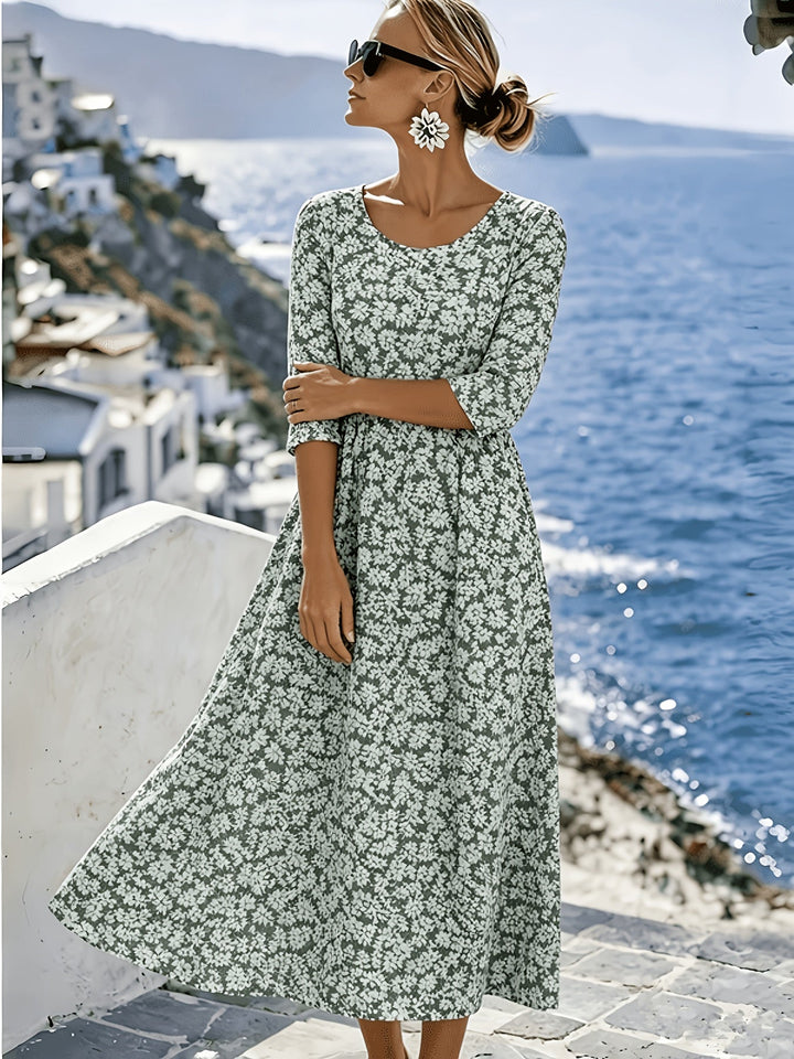 Sienna™ | Elegante abito midi floreale