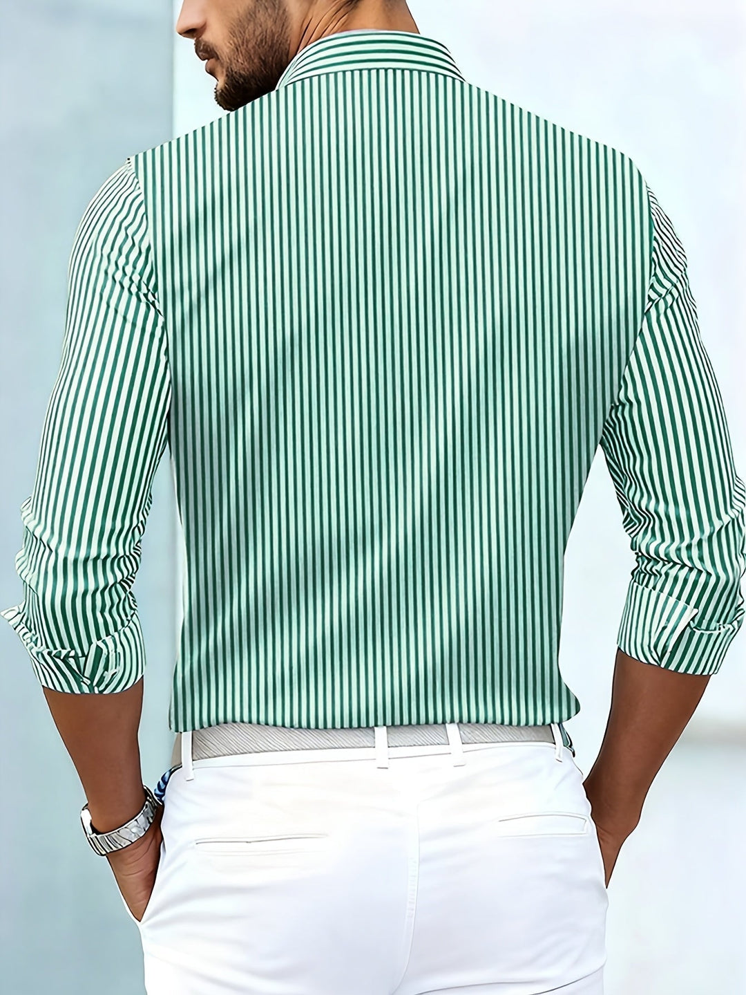 Emerson | Chemise à manches longues rayée vintage