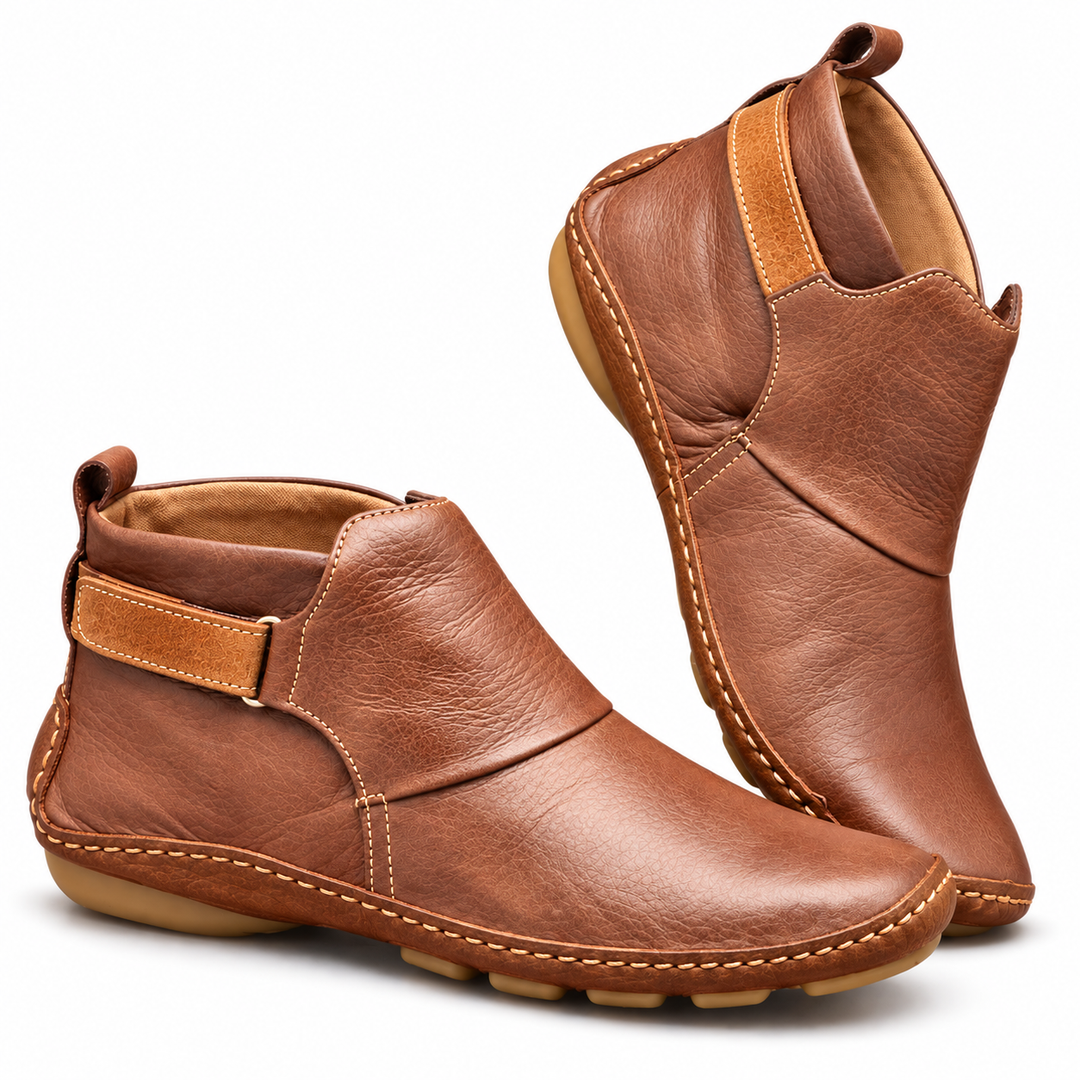 Maddy | Bequeme Leder-Stiefeletten