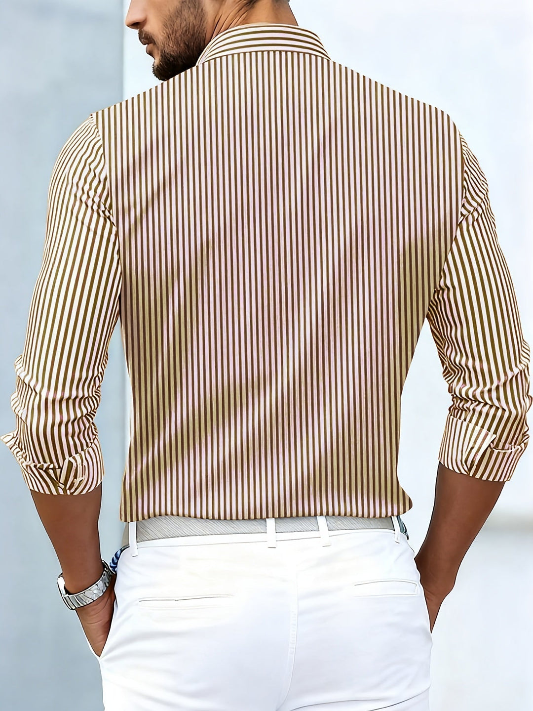 Emerson | Chemise à manches longues rayée vintage