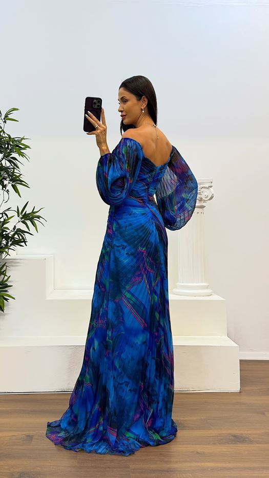 Gisselle - Robe longue col en V