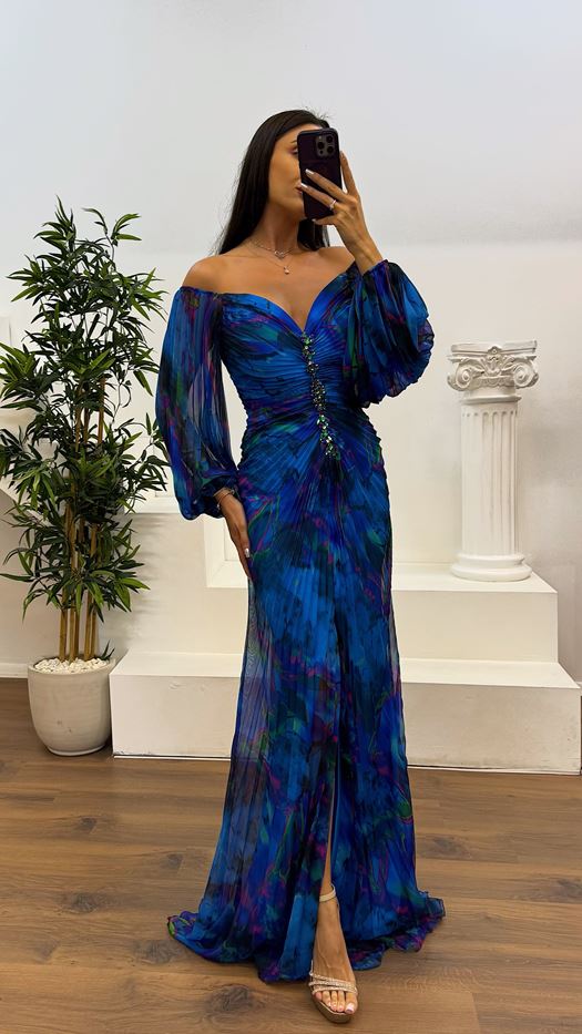 Gisselle - Robe longue col en V