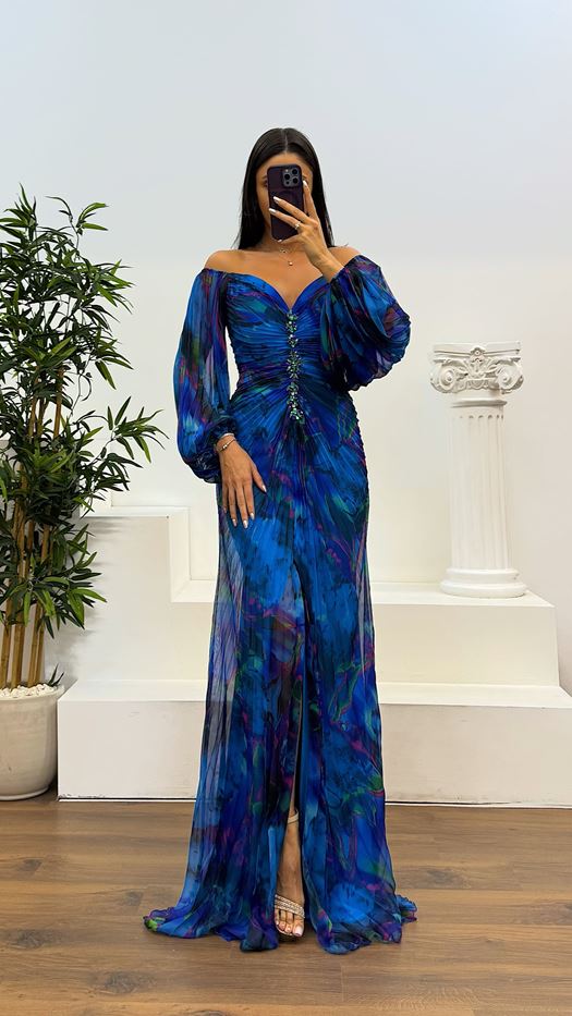 Gisselle - Robe longue col en V