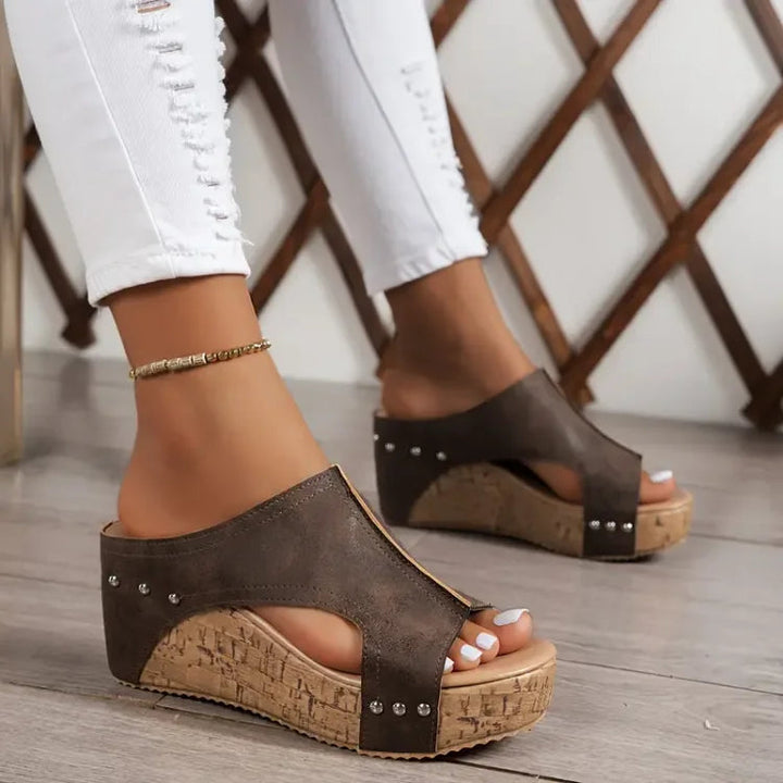 Melissa | Sandales compensées avec soutien de la voûte plantaire