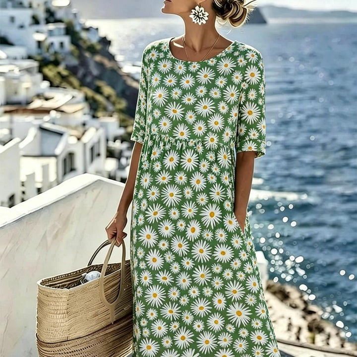 Daisy™ | Robe midi Prairie fleurie