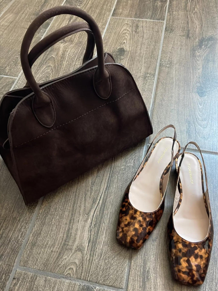Beatrix borsa in pelle scamosciata