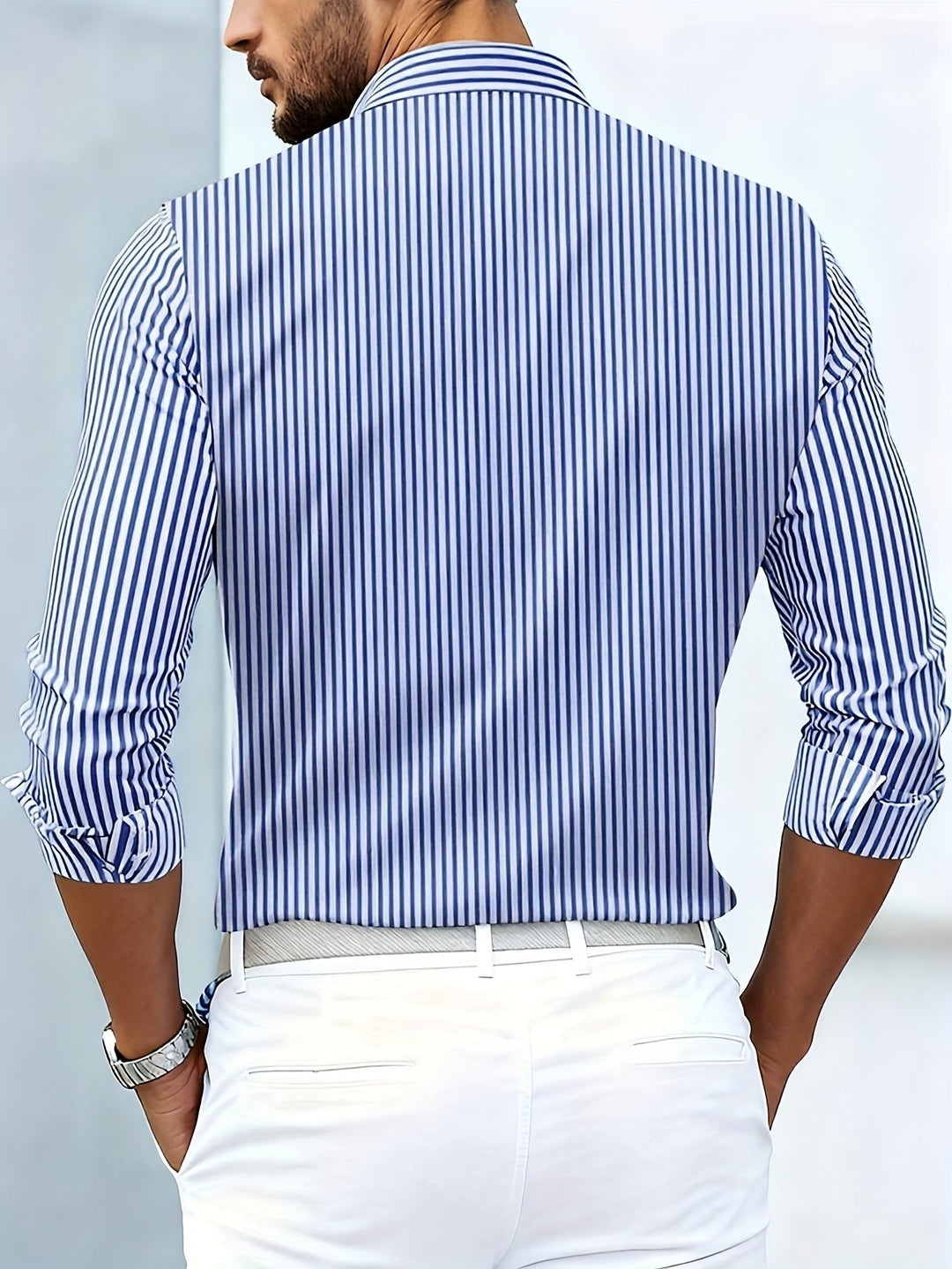 Emerson | Chemise à manches longues rayée vintage
