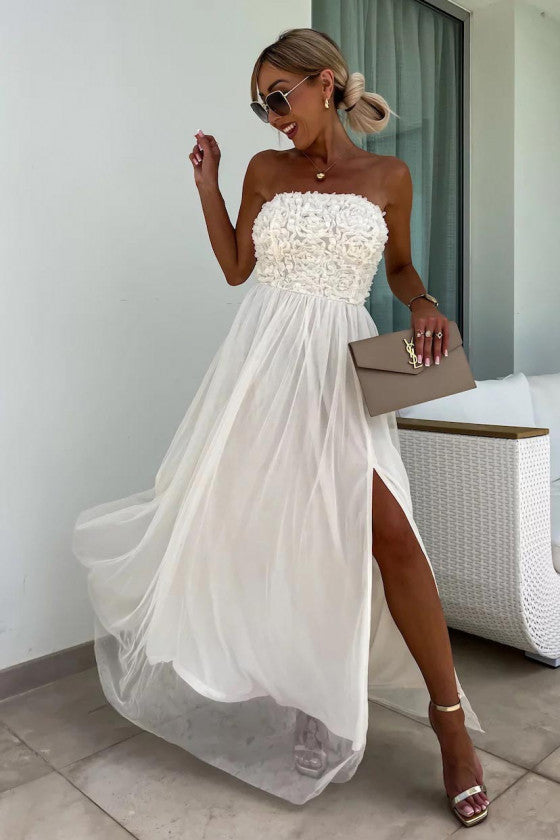 Ari - Maxi abito alla moda con spacco