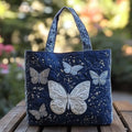 Sac artisanal avec papillon argenté