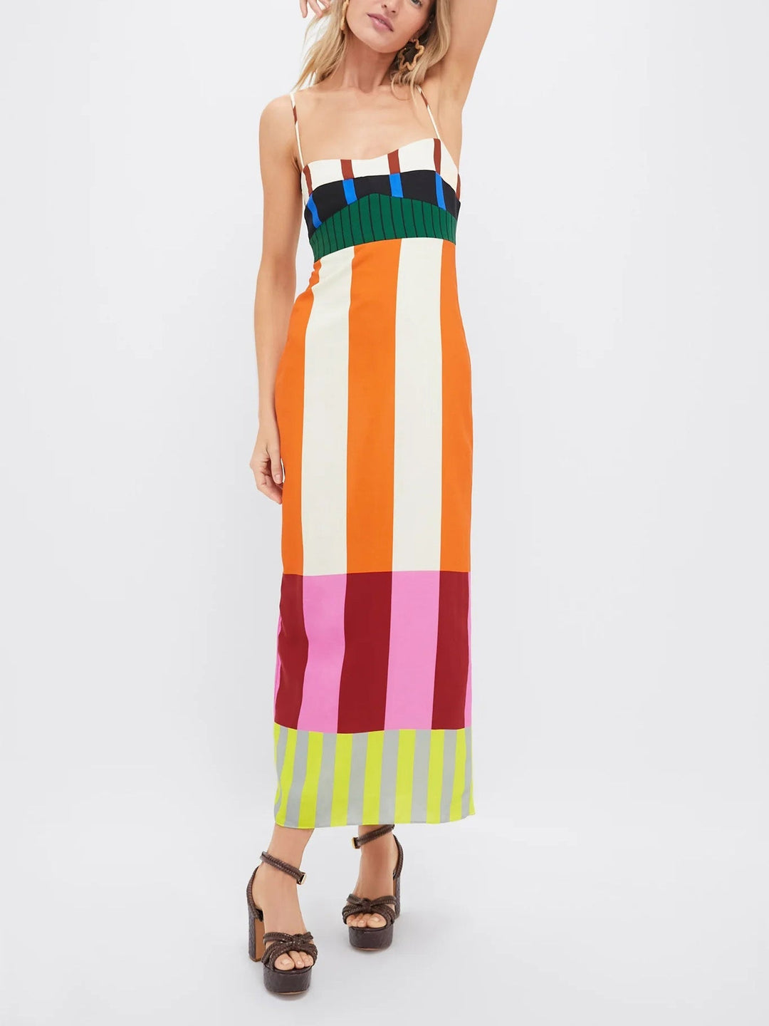 Elsa - Maxi abito multicolore