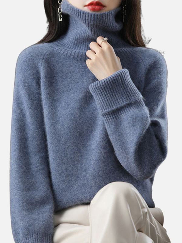 Maria | Pull en maille à col roulé doux – Femme