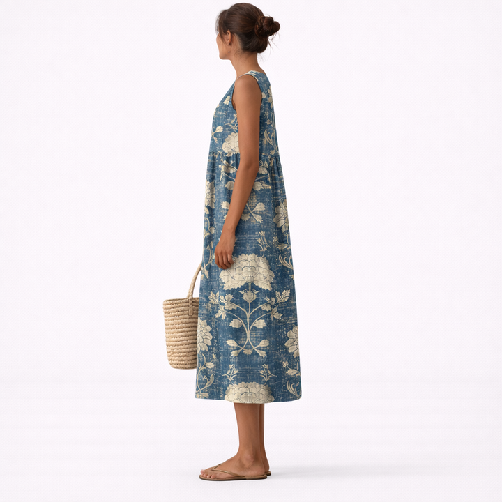 Alberte™ | Abito midi classico a fiori