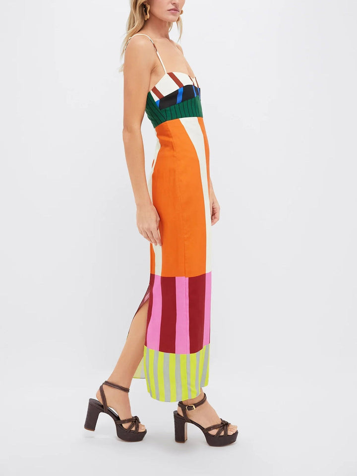 Elsa - Maxi abito multicolore