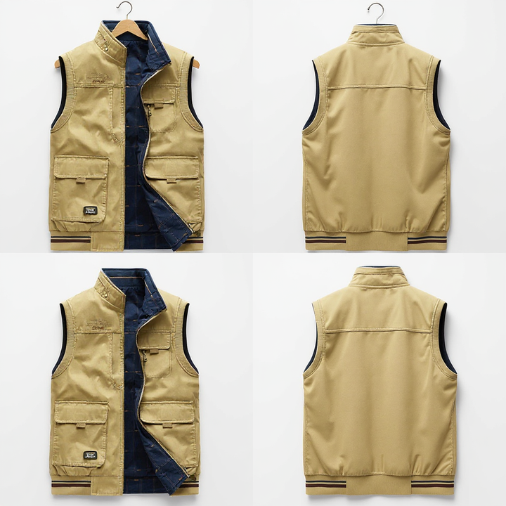 Atlas | Gilet élégant et réversible pour homme