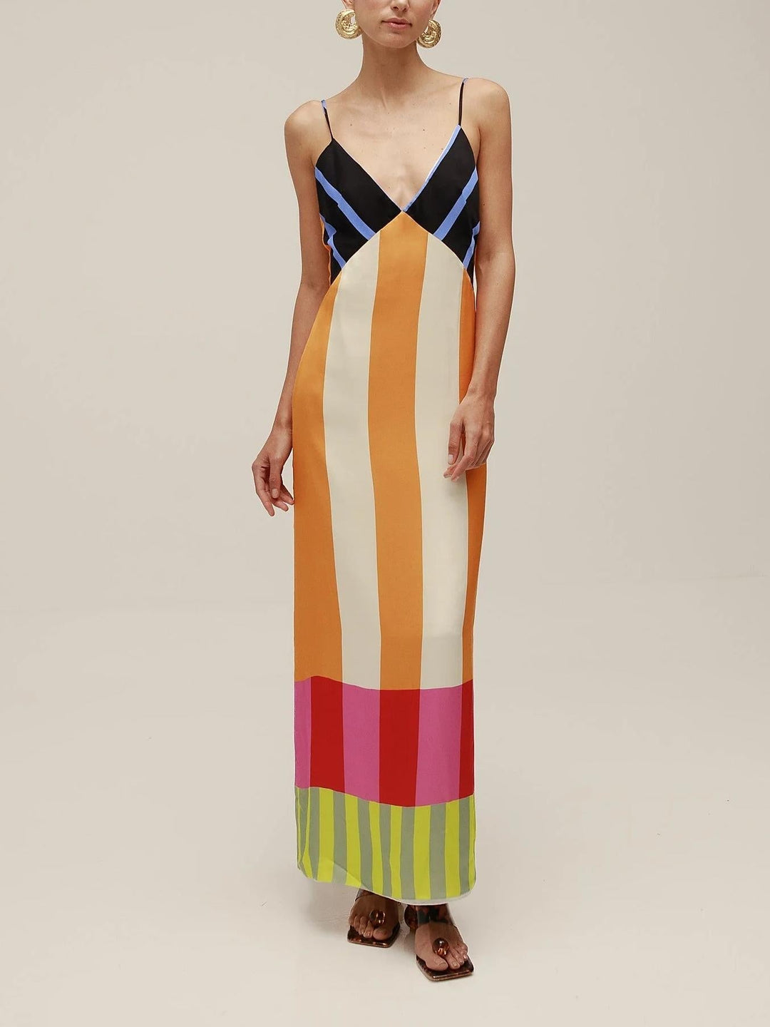 Elsa - Maxi abito multicolore