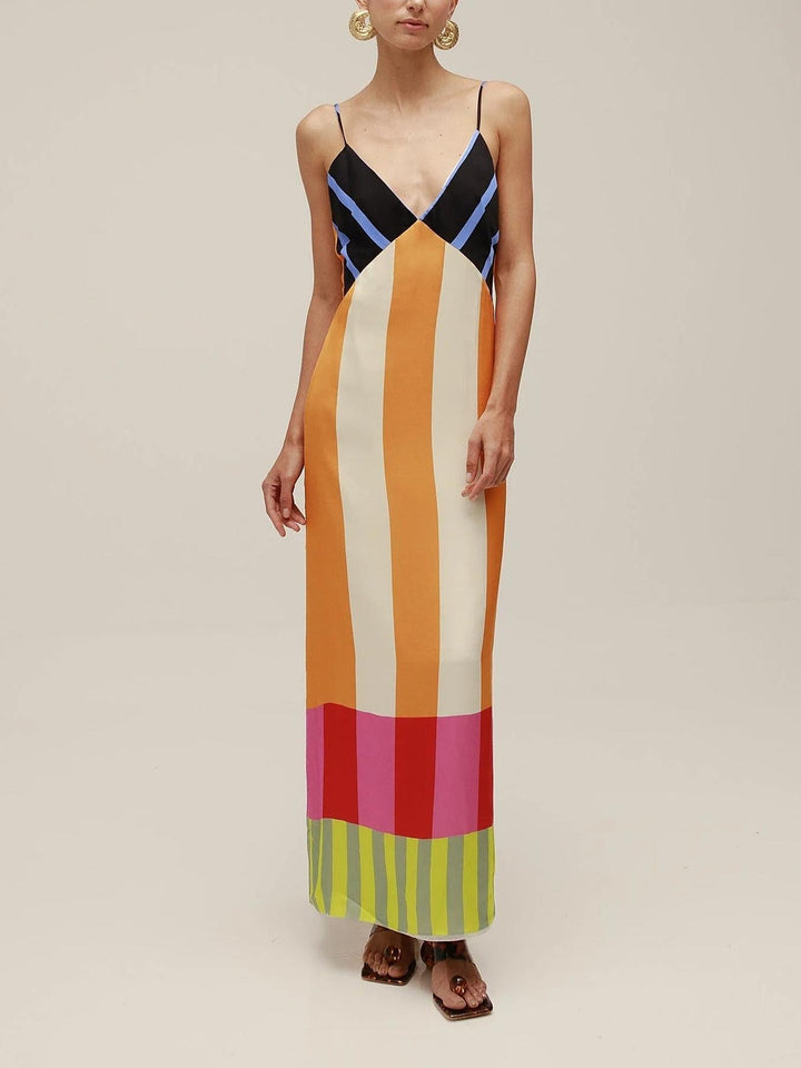 Elsa - Maxi abito multicolore