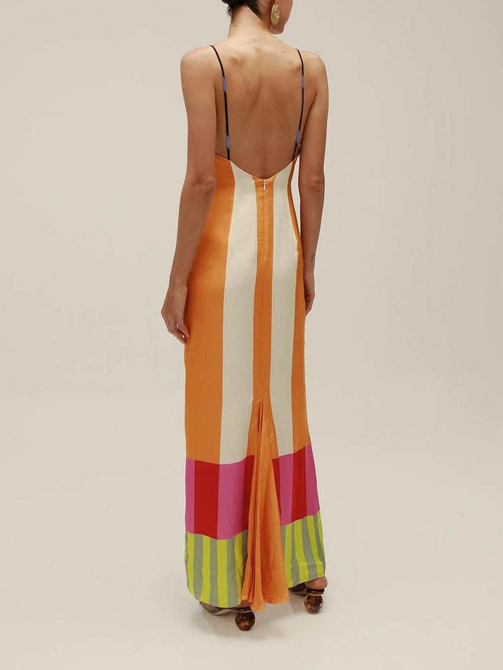 Elsa - Maxi abito multicolore