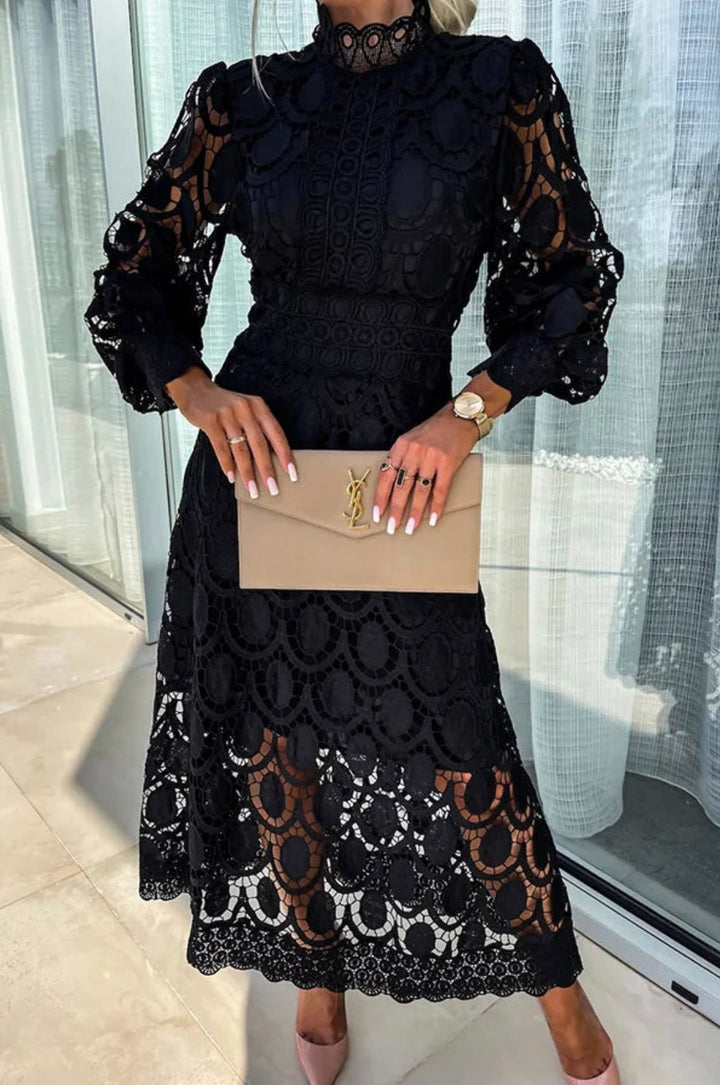 Eloah™ | Robe midi élégante en dentelle