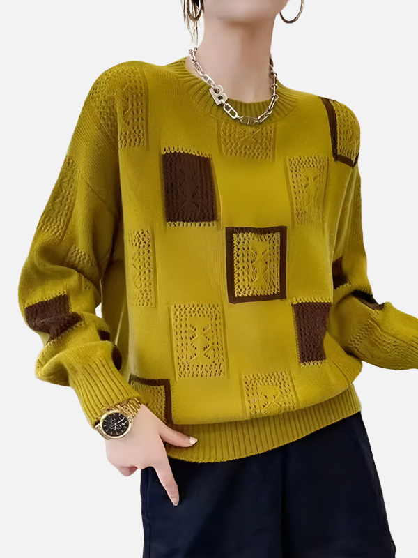 Camilla | Pull en maille ajourée à motif