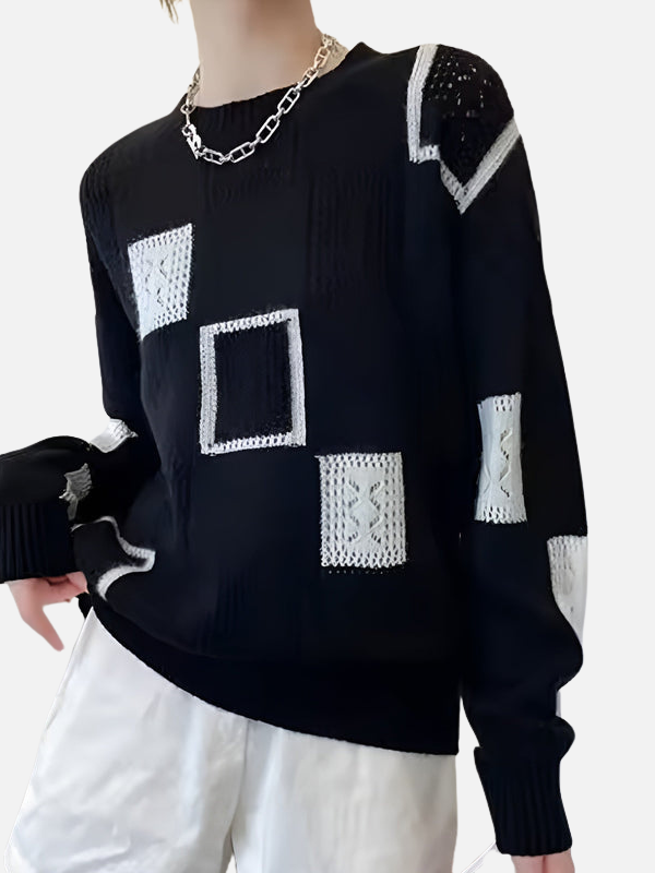 Camilla | Pull en maille ajourée à motif