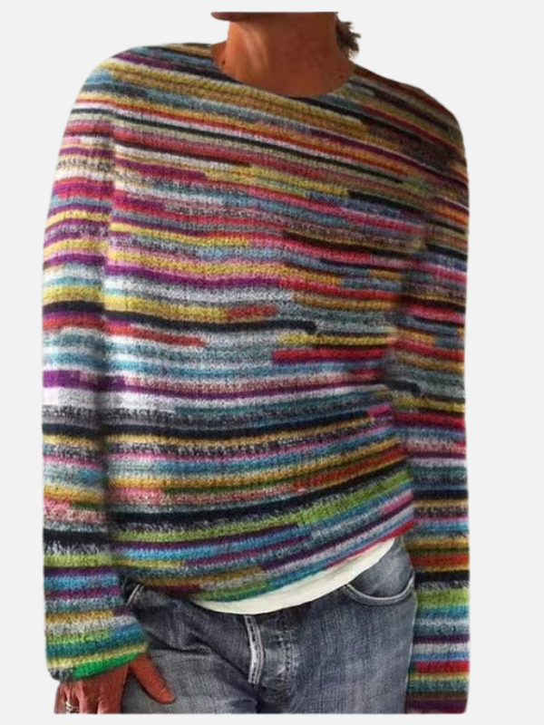 Susanne | Pull en maille à motifs avec col rond