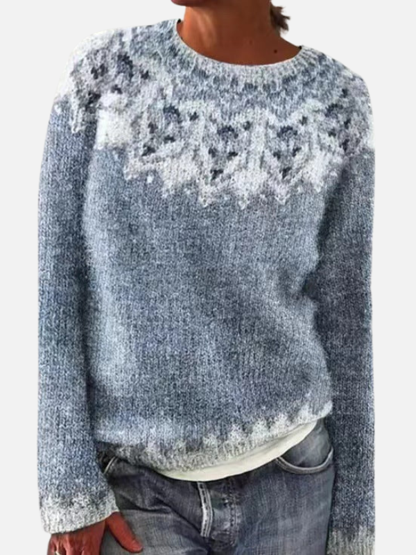 Susanne | Pull en maille à motifs avec col rond