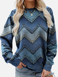Pia | Sweatshirt à motifs zigzag