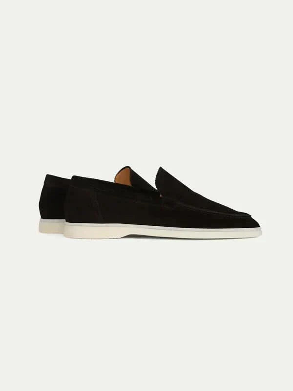 Mocassins classiques en daim noir
