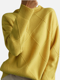 Susanne | Pull à col roulé à motif losanges