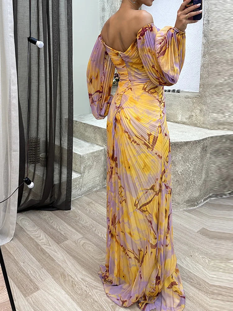 Gisselle - Robe longue col en V