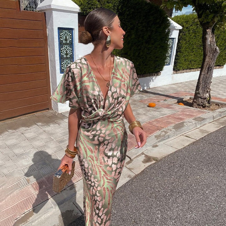 Ariella - Elegante abito lungo in seta