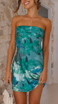 Vanity - Mini-robe bustier fleurie