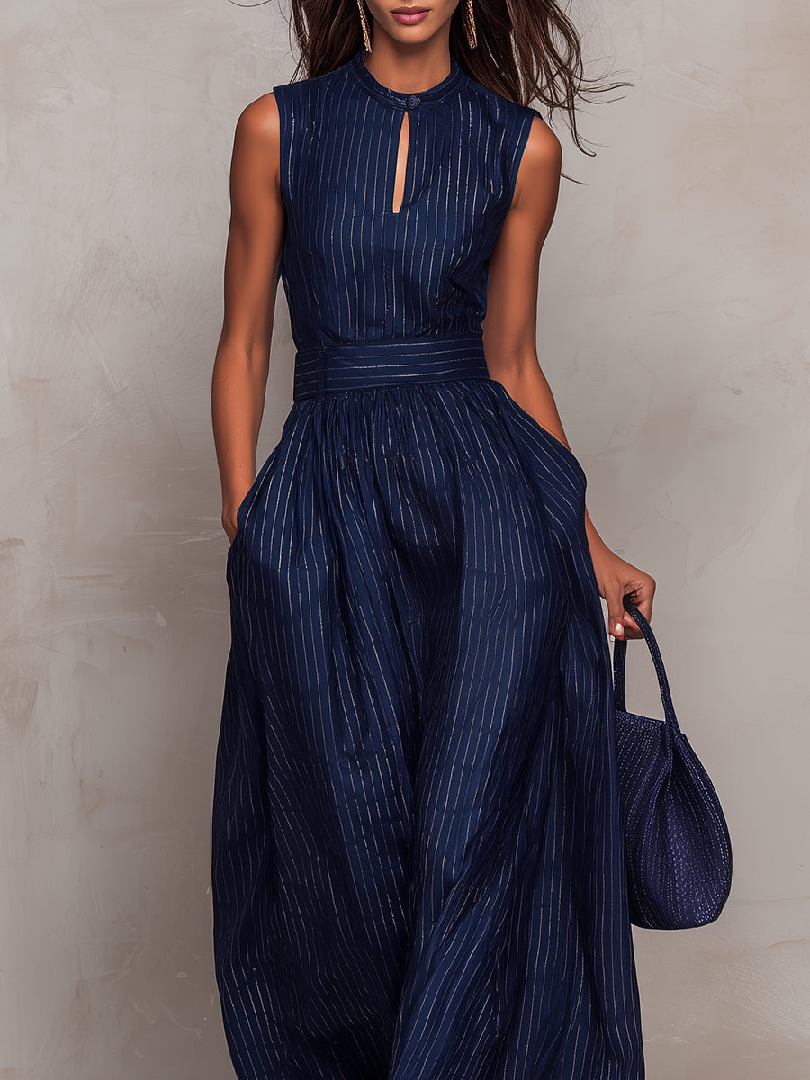 Rana | Combinaison rayée bleu marine
