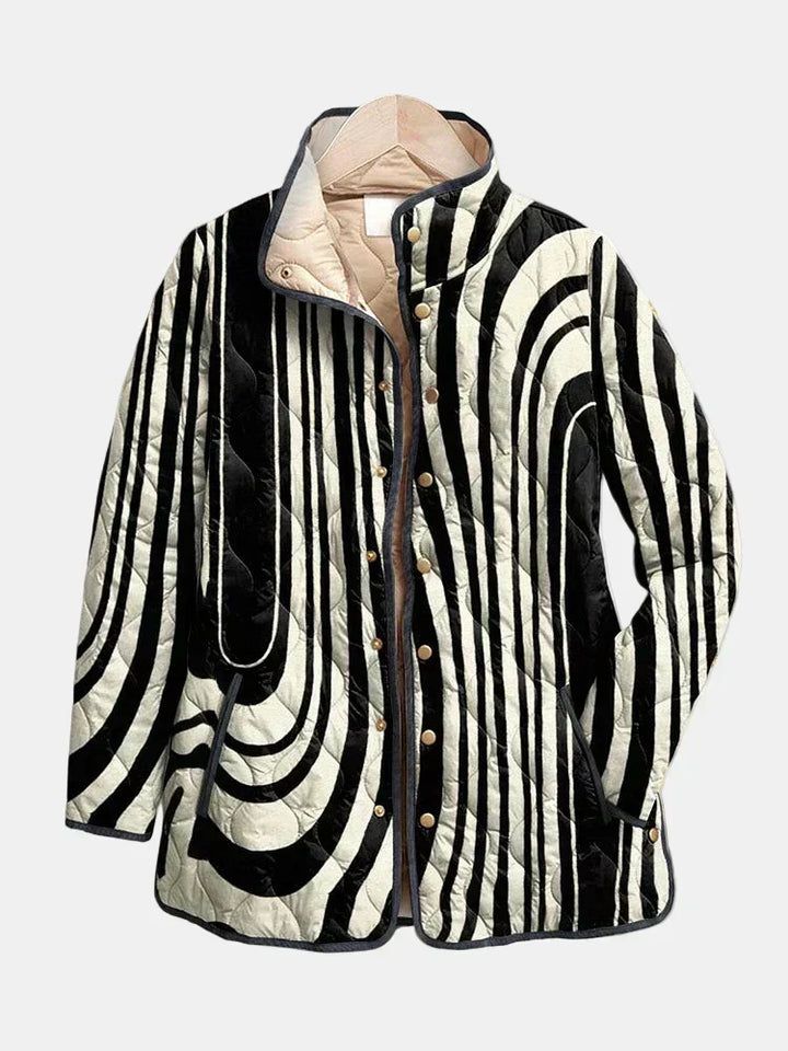 Valcor | Veste matelassée à motif zèbre Sylvie