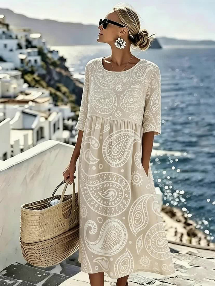 Amelie™ | Abito Midi Paisley Breeze