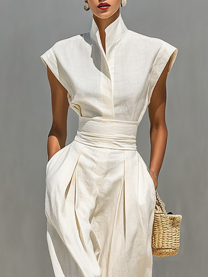 Jada | Robe longue avec revers