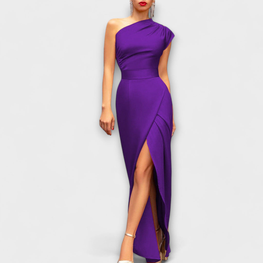 Axa - Elegante abito da sera maxi asimmetrico