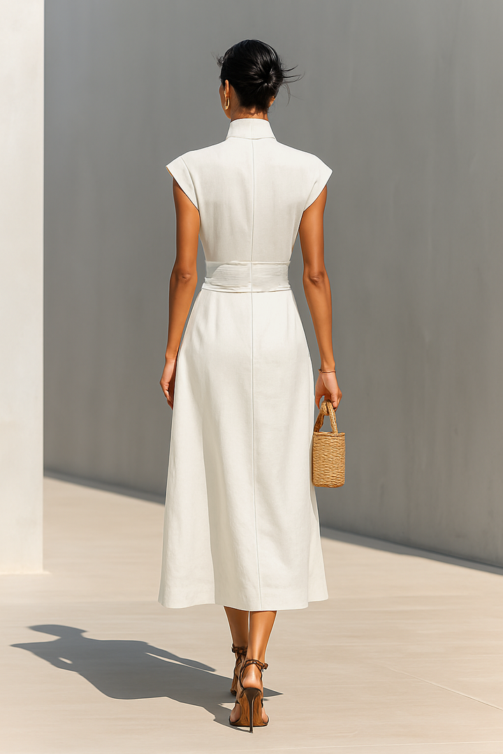 Jada | Robe longue avec revers