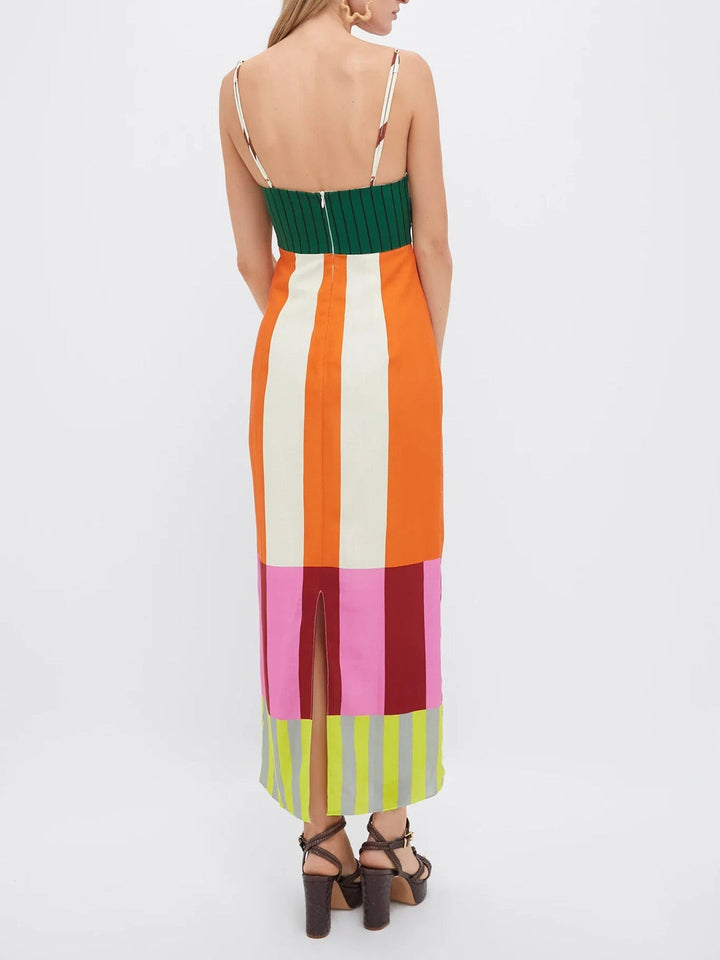 Elsa - Maxi abito multicolore