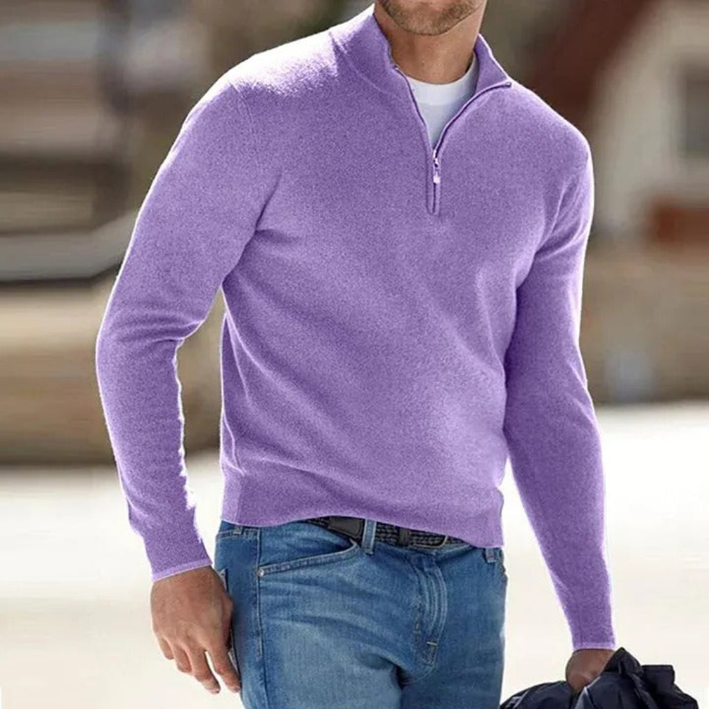Noah | Pull à col montant et fermeture éclair pour homme