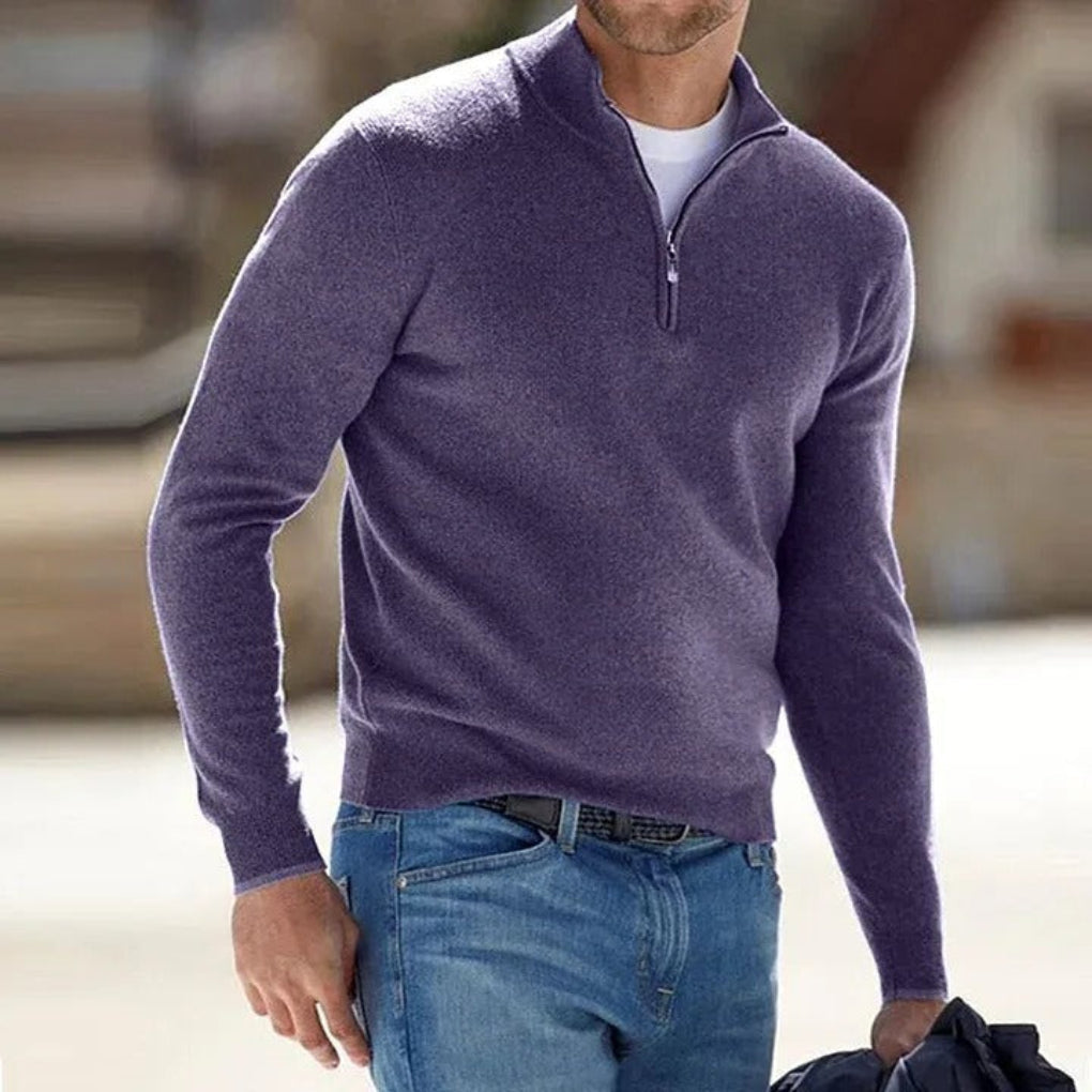 Noah | Pull à col montant et fermeture éclair pour homme