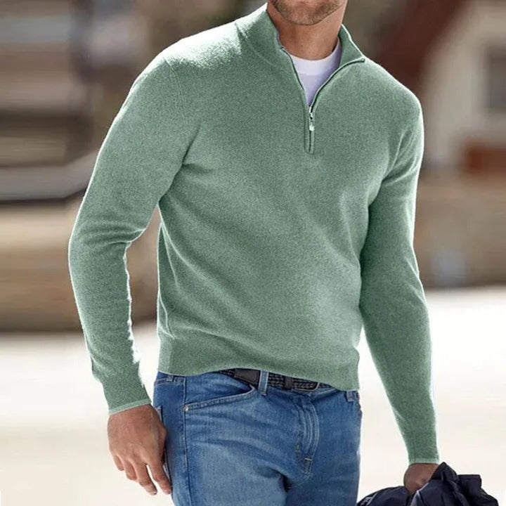 Noah | Pull à col montant et fermeture éclair pour homme