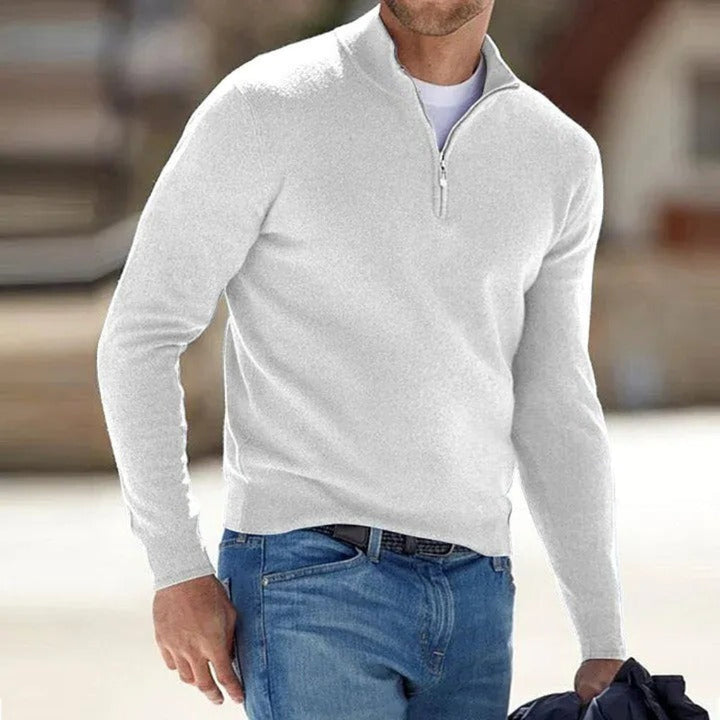 Noah | Pull à col montant et fermeture éclair pour homme