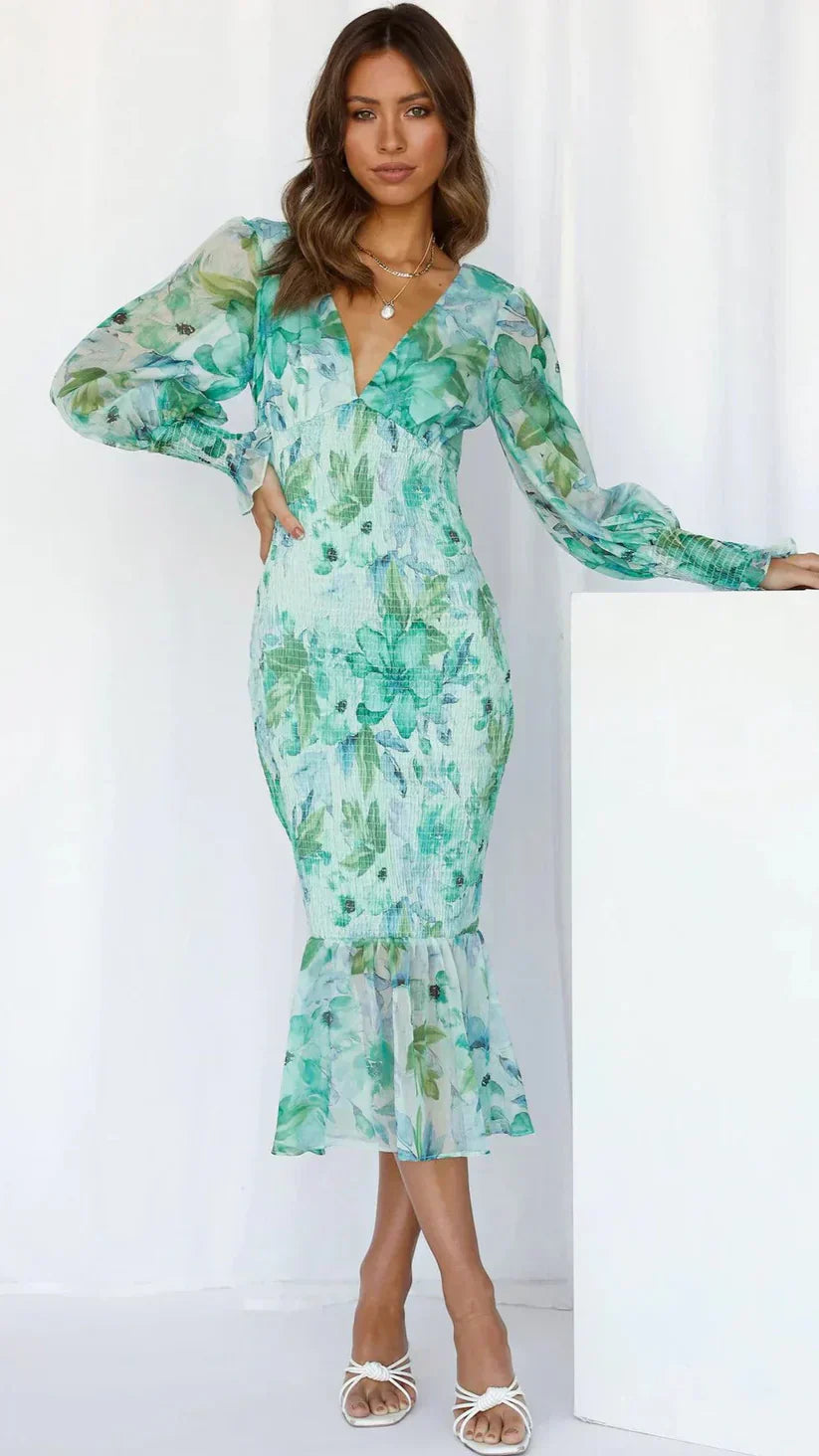 Miley - Abito midi a fiori